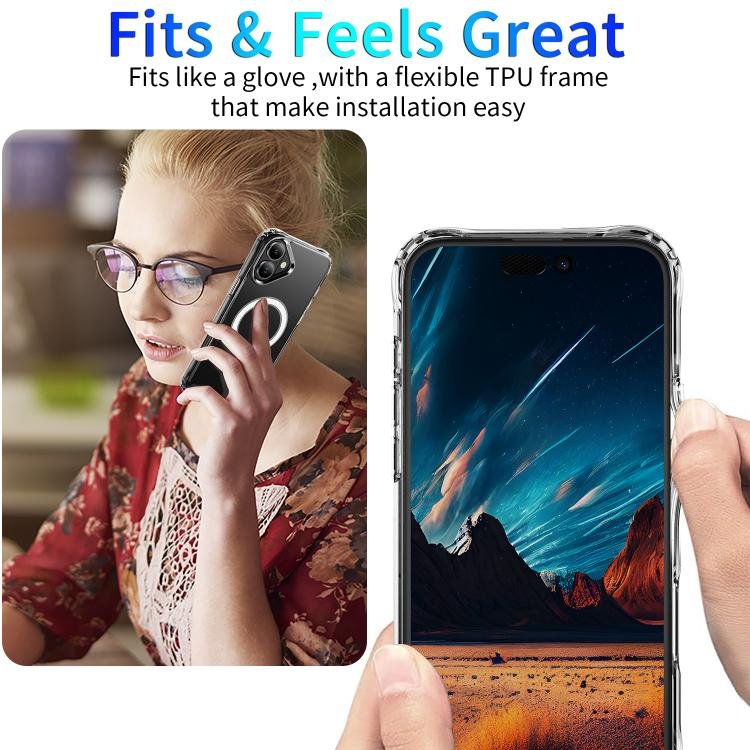 Four Corner Airbags MagSafe Magnetic Phone Case, For iPhone 18, For iPhone 18 Pro, For iPhone 18 Pro Max, For iPhone 17e / 16e, For iPhone 16 Pro Max, For iPhone 16 Pro, For iPhone 16 Plus, For iPhone 16, For iPhone 15 Pro Max, For iPhone 15 Pro...