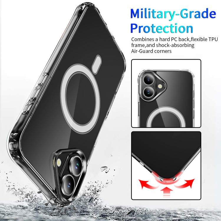 Four Corner Airbags MagSafe Magnetic Phone Case, For iPhone 18, For iPhone 18 Pro, For iPhone 18 Pro Max, For iPhone 17e / 16e, For iPhone 16 Pro Max, For iPhone 16 Pro, For iPhone 16 Plus, For iPhone 16, For iPhone 15 Pro Max, For iPhone 15 Pro...