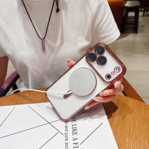 Electroplating MagSafe Phone Case, For iPhone 18, For iPhone 18 Pro, For iPhone 18 Pro Max, For iPhone 17e / 16e - Image 4