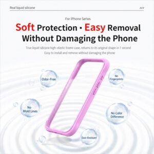 Phone Silicone Frame Bumper, For iPhone 18, For iPhone 18 Pro, For iPhone 18 Pro Max, For iPhone 17 Pro Max, For iPhone 17 Pro, For iPhone 17, For iPhone 16 Pro Max, For iPhone 16 Pro - Image 6