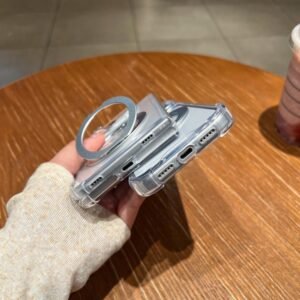 Four Corner Shockproof Space Magnetic Phone Case with 360 Degrees Rotating Holder, For iPhone Duo - Image 3