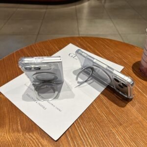 Four Corner Shockproof Space Magnetic Phone Case with 360 Degrees Rotating Holder, For iPhone Duo - Image 5