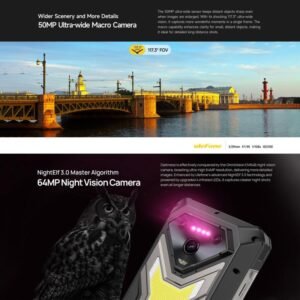 Ulefone Armor 34 Pro+ Projector, 16GB+512GB, Night Vision, IP68/IP69K Rugged Phone, 6.95 inch Android 15 MediaTek Dimensity 7400X Octa Core, Network: 5G, NFC, OTG, Armor 34 Pro+ - Image 16
