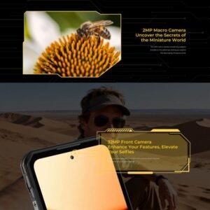 Oukitel WP60 Rugged Phone, 8GB+256GB, Night Vision, 108MP Camera, Side Fingerprint, 7.2 inch Android 15 MediaTek Dimensity 7025 Octa Core, NFC, OTG, Network: 5G, 8GB+256GB - Image 13