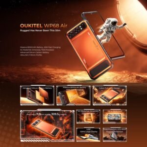 Oukitel WP68 Air 5G Rugged Phone, 12GB+512GB, Night Vision, Fingerprint Identification, 6.88 inch Android 15 MediaTek Dimensity 7025 Octa Core, NFC, OTG, Network: 5G - Image 3