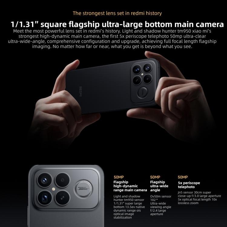 Xiaomi Redmi K90 Pro Max, 12GB+512GB, 6.9 inch Xiaomi HyperOS 3 Snapdragon 8 Elite Gen 5 Octa Core, NFC, Network: 5G, 12GB+512GB
