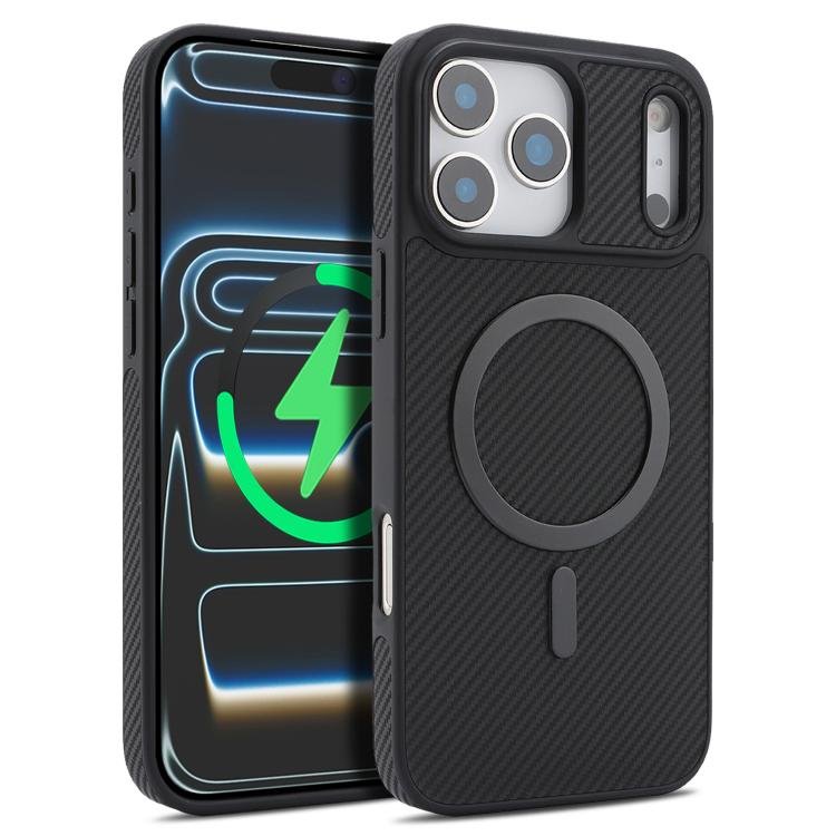 Carbon Fiber MagSafe Faux Leather Phone Case, For iPhone Duo, For iPhone 18 Pro, For iPhone 18 Pro Max, For iPhone 17 Pro Max, For iPhone 17 Pro, For iPhone 17, For iPhone Air, For iPhone 16 Pro Max, For iPhone 16 Pro