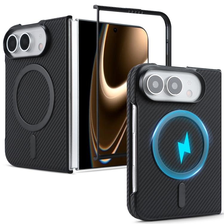 Carbon Fiber MagSafe Faux Leather Phone Case, For iPhone Duo, For iPhone 18 Pro, For iPhone 18 Pro Max, For iPhone 17 Pro Max, For iPhone 17 Pro, For iPhone 17, For iPhone Air, For iPhone 16 Pro Max, For iPhone 16 Pro