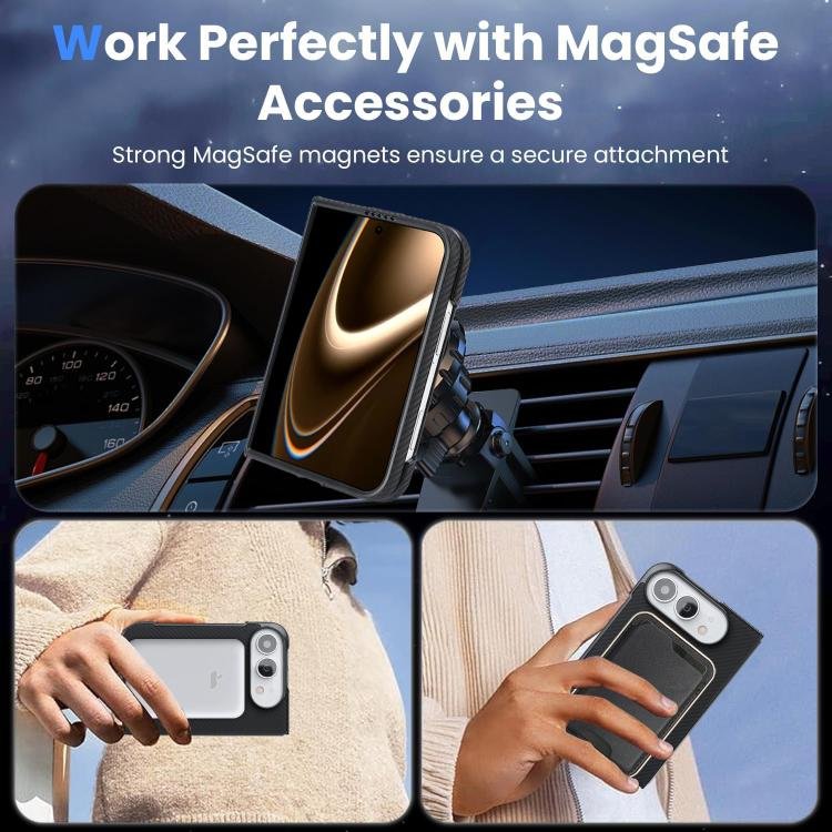 Carbon Fiber MagSafe Faux Leather Phone Case, For iPhone Duo, For iPhone 18 Pro, For iPhone 18 Pro Max, For iPhone 17 Pro Max, For iPhone 17 Pro, For iPhone 17, For iPhone Air, For iPhone 16 Pro Max, For iPhone 16 Pro