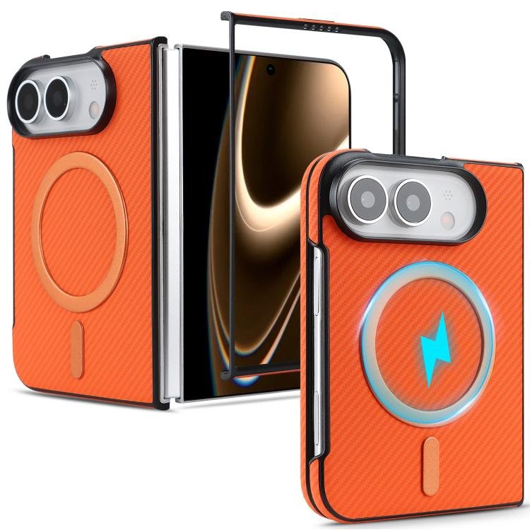 Carbon Fiber MagSafe Faux Leather Phone Case, For iPhone Duo, For iPhone 18 Pro, For iPhone 18 Pro Max, For iPhone 17 Pro Max, For iPhone 17 Pro, For iPhone 17, For iPhone Air, For iPhone 16 Pro Max, For iPhone 16 Pro