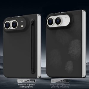 Shockproof Phone Case for iPhone Duo – Skinfeel Matte Finish Black