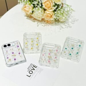 Gypsophila Flowers Pattern TPU Protective Phone Case, For iPhone Duo - Image 3