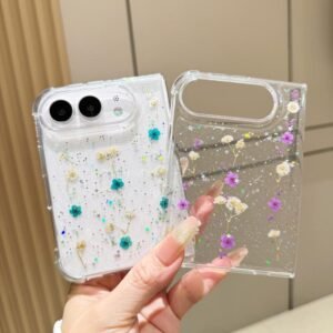 Gypsophila Flowers Pattern TPU Protective Phone Case, For iPhone Duo - Image 4