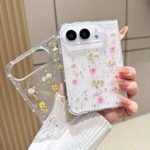 Gypsophila Flowers Pattern TPU Protective Phone Case, For iPhone Duo - Image 5